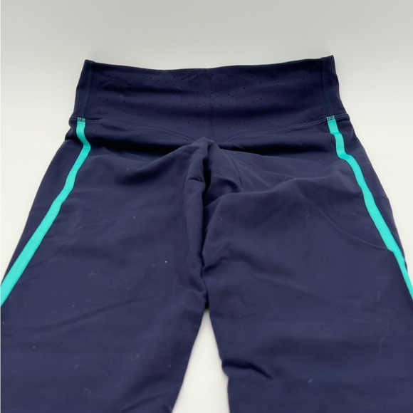 Nike Womens Navy Blue Tight Fit Pull On Leggings Size Medium - Picture 8 of 13